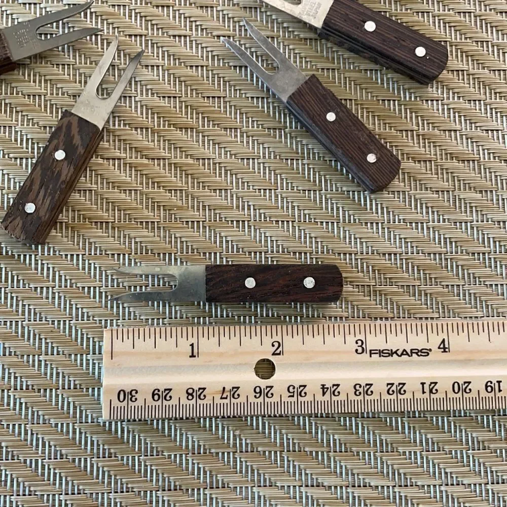 Set of 12 Mid Century Cocktail Forks - Picture 2 of 3